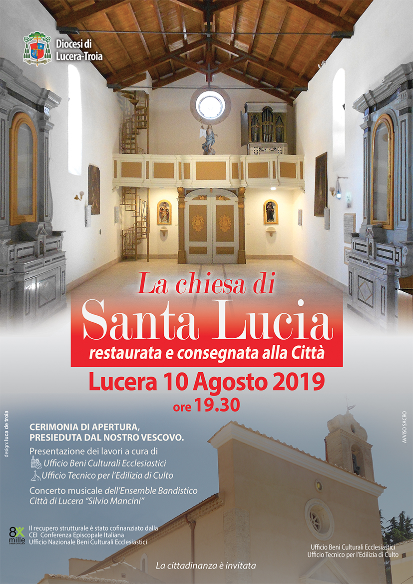 La riapertura della chiesa di Santa Lucia Diocesi di LuceraTroia
